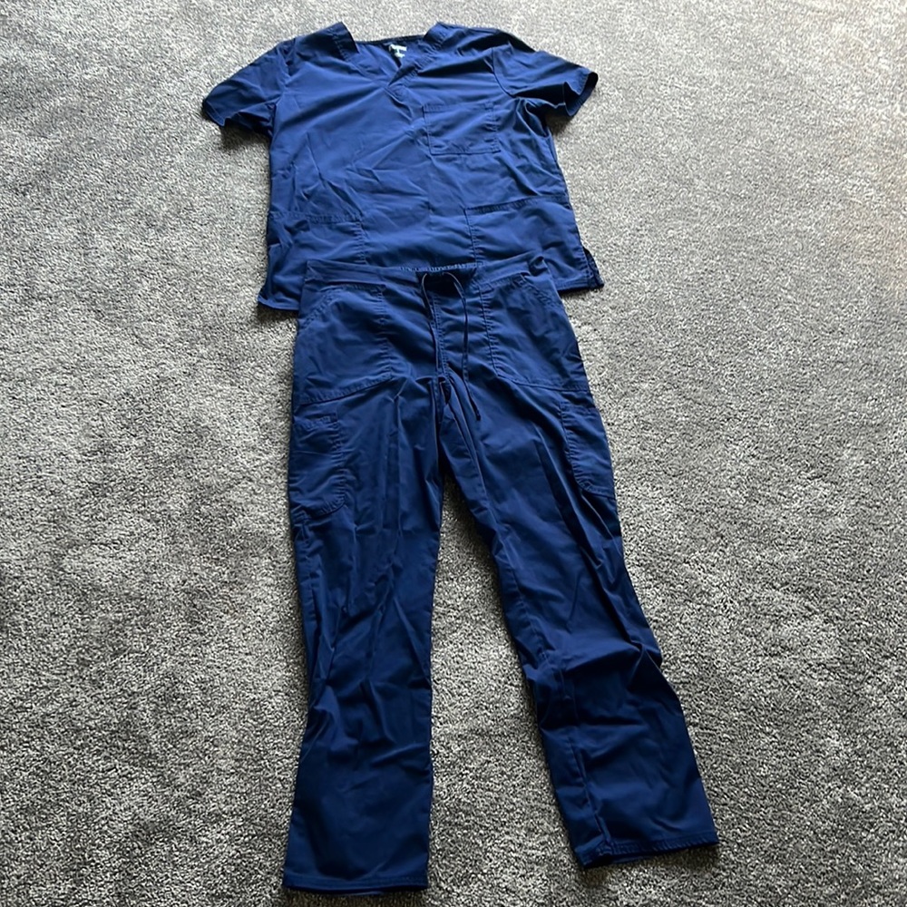 Navy Scrubstar Scrubs Set (M)
